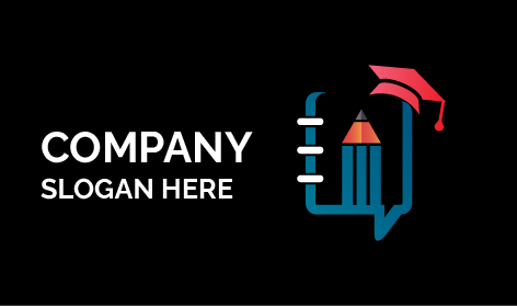 Logotipo De Educación Con Lápiz Azul