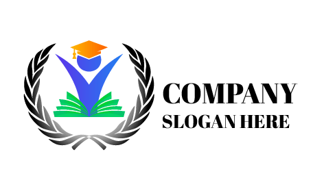 Logotipo Educativo Del Trofeo Azul