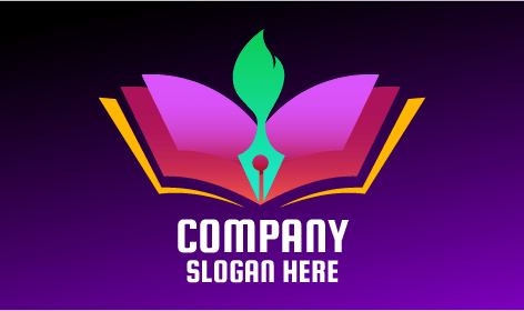 Green Stroke Pen Education Logo