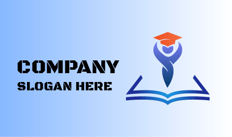 Orange Mortarboard Education Logo