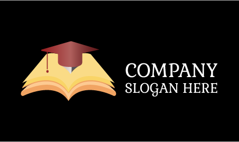 Plain Notebook Pages Education Logo