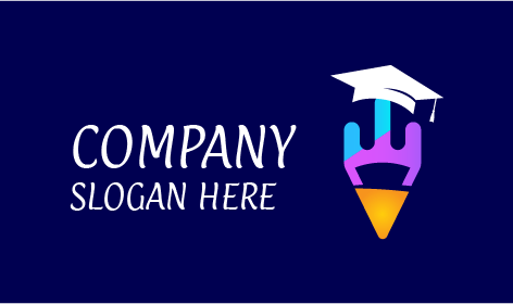 White Tutor Cap Education Logo