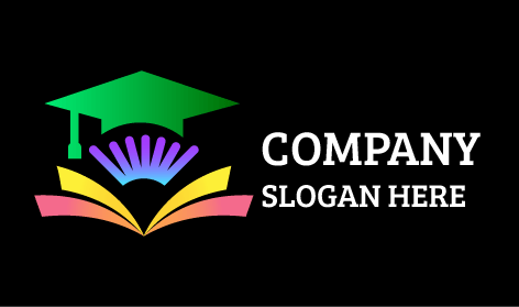 Logo De L'éducation Des Pages Jaunes Et Roses