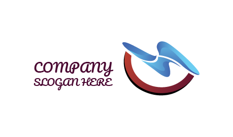 Blue Flash Lightning Electrician Logo