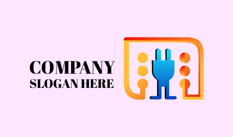 Blue Switch Electrician Logo