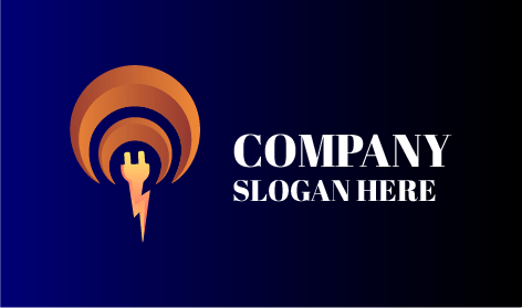 Brown Crescent Electrician Logo