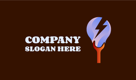 Brown Wire Electrician Logo