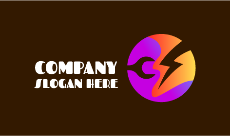 Brown Wrench Thunder Electrician Logo