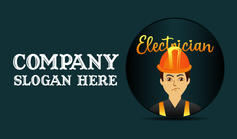 Logo D'électricien Professionnel De Circuit