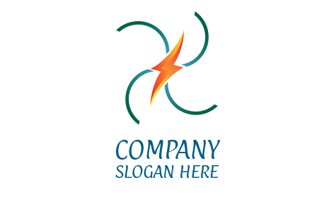 Crossed Wire Electrician Logo