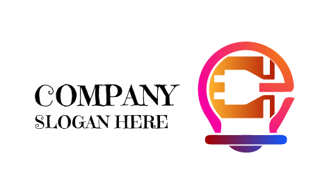 Logo Elettricista Lampadina Fluorescente