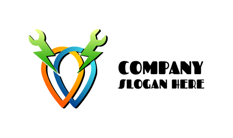Green Bolt Electrician Logo