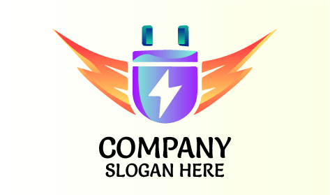 Power Connector Electrician Logo