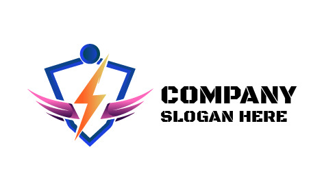 Purple Wing Electrician Logo