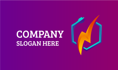 Skyblue Switch Wire Electrician Logo