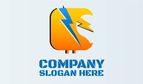 Switch Outline Electrician Logo