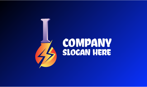 Thunder Flashbulb Electrician Logo