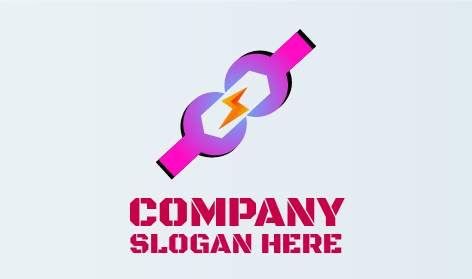 Twin Wrench Electrician Logo