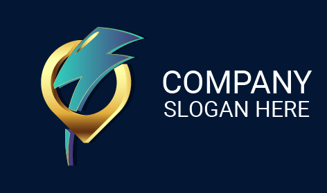 Logotipo De Electricista De Volt Location