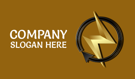 Logótipo De Eletricista Da Volt Loop