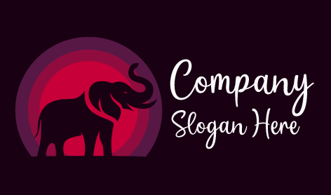 Bright Halo Elephant Logo