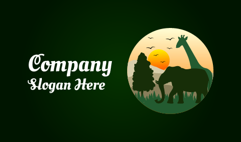 Green Forest Elephant Logo