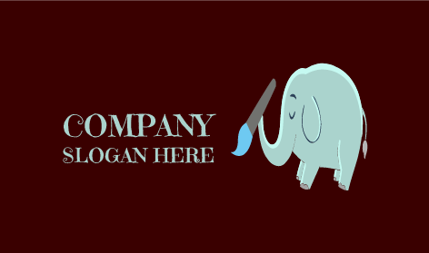 Paintbrush Elephant Logo