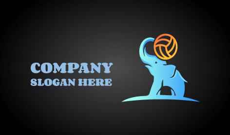 Playful Circus Elephant Logo