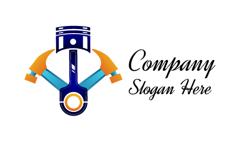 Logo De Blue Piston Engineering