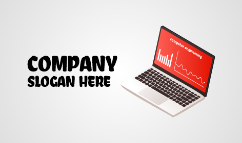 Logotipo De Ingeniería De Computadoras Portátiles