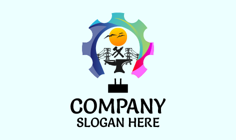 Logótipo Multicolorido Da Cogwheel Engineering