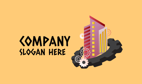 Logotipo Morado De Ingeniería De Construcción