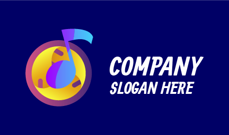 Logotipo De Entretenimiento De Nota Musical Circular