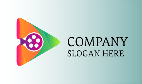 Logo Di Intrattenimento Del Rullino Di Pellicola