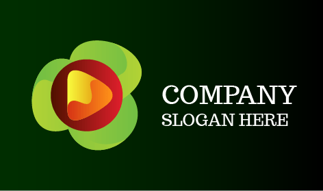 Logo Di Intrattenimento Video Musicale Floreale