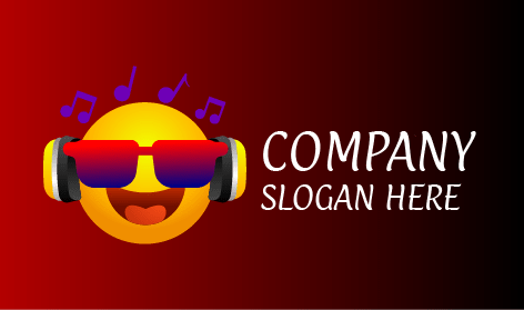 Logo Hiburan Emotikon Tertawa