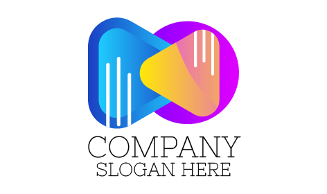 Logotipo De Entretenimento Do Media Player