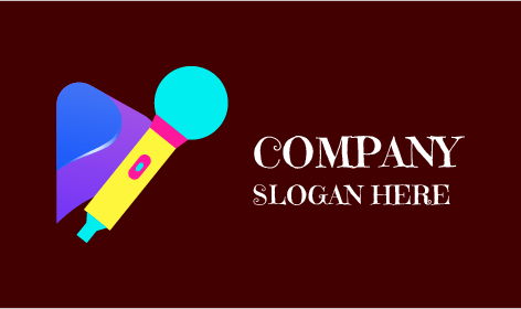 Logo Hiburan Musik Mikrofon