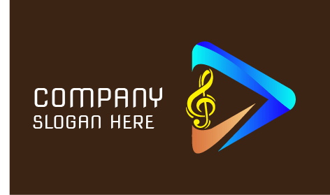 Logotipo De Entretenimiento De Nota Musical