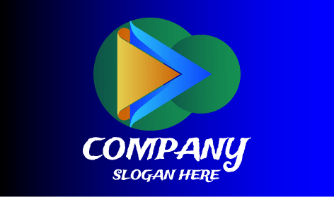 Logo Für Wiedergabetaste Und Unterhaltung