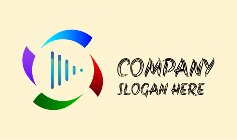 Radio Playing Entertainment Logo