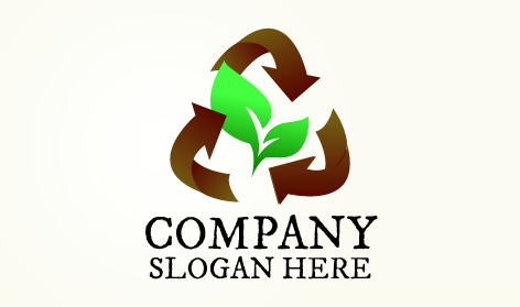 Logo Ambientale Dell'impianto Di Riciclaggio