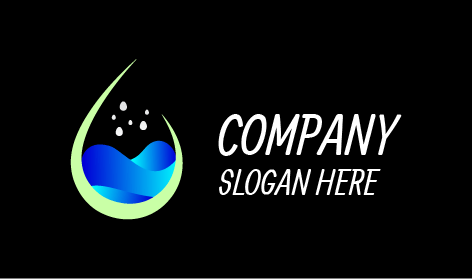 Logo Environnemental De Gouttelettes D'eau