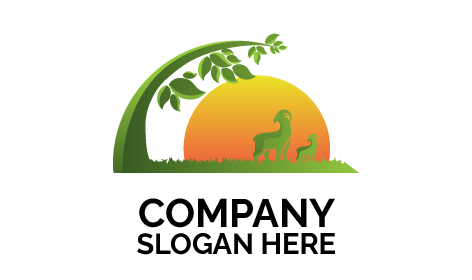 Logotipo de granja de productos lácteos