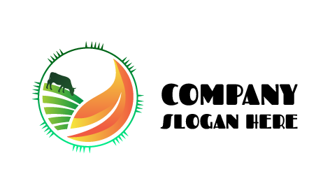 Grazing Cow Farm Logo