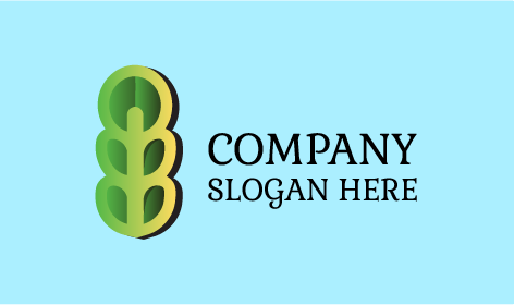 Hollow Plant Leaf Farm Logo