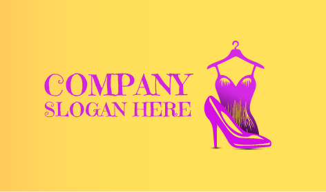 Modern Fairy Fashion Dress Logo