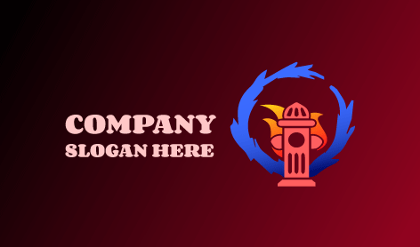 Blue Fire Flame Logo