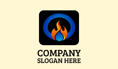 Logotipo De Anillo Azul Contra Incendios