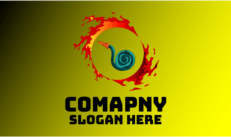 Logo Del Fuoco Del Cerchio Ardente